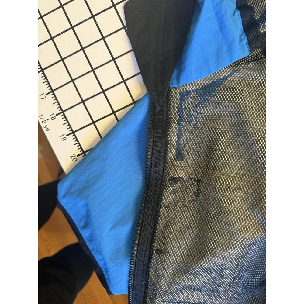 The North Face HyVent Colorblock Hooded Full Zip Rain Jacket Men's M